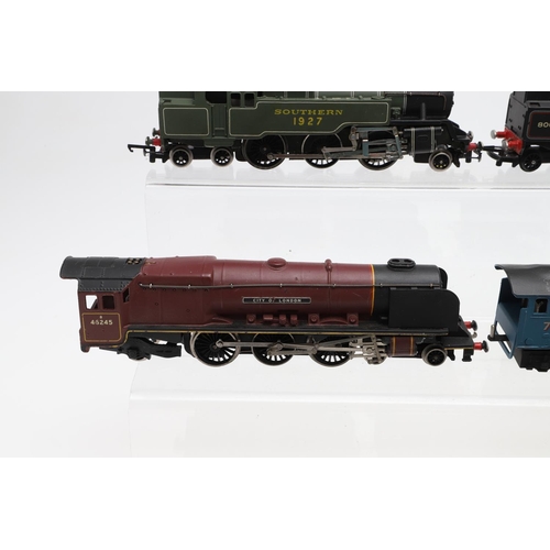 636 - WRENN 00 GAUGE LOCOMOTIVES. A qty of unboxed Wrenn locomotives including Barnstaple 34005, Sir Nigel... 