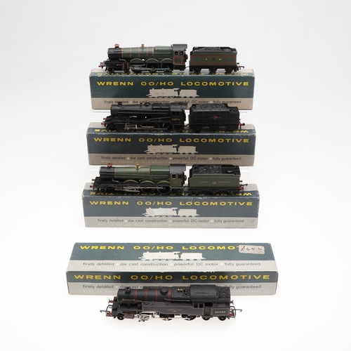 637 - WRENN 00 GAUGE LOCOMOTIVES. Including W2218 80033 tank locomotive, Clun Castle 7029 (wrong box with ... 