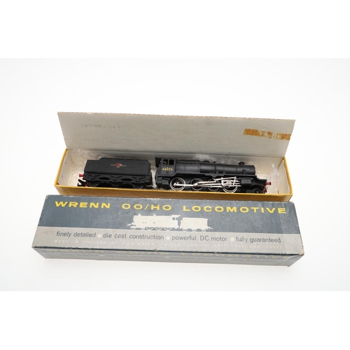 637 - WRENN 00 GAUGE LOCOMOTIVES. Including W2218 80033 tank locomotive, Clun Castle 7029 (wrong box with ... 