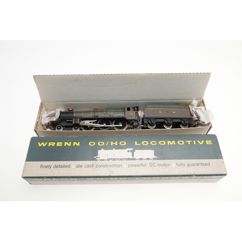 637 - WRENN 00 GAUGE LOCOMOTIVES. Including W2218 80033 tank locomotive, Clun Castle 7029 (wrong box with ... 