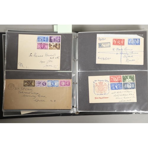 650 - LARGE GREAT BRITAIN STAMP COLLECTION. A large collection of 14 albums with used and mint stamps from... 