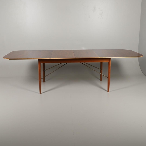 675 - ROBIN DAY FOR HILLE - 1950S ALBERMALE ROSEWOOD DINING TABLE. The rosewood veneered top with agba woo... 