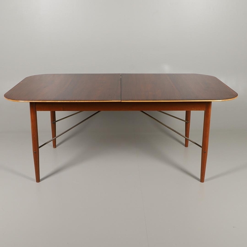 675 - ROBIN DAY FOR HILLE - 1950S ALBERMALE ROSEWOOD DINING TABLE. The rosewood veneered top with agba woo... 