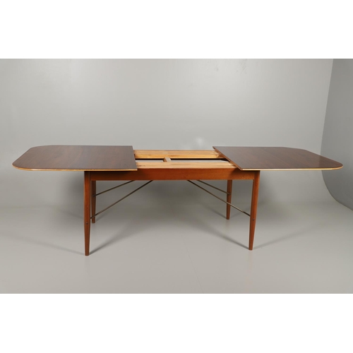 675 - ROBIN DAY FOR HILLE - 1950S ALBERMALE ROSEWOOD DINING TABLE. The rosewood veneered top with agba woo... 