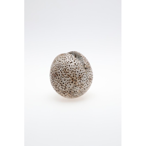 677 - ALAN WALLWORK (1931-2019) - SPLIT FORM SEED VASE. A split form seed vase, with pierced decoration, s... 