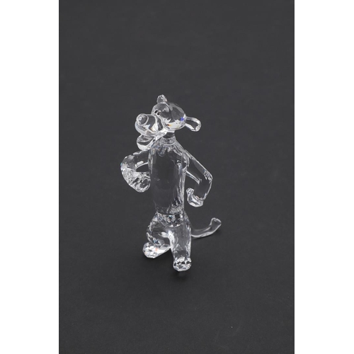 684 - SWAROVSKI GLASS - DISNEY BOXED FIGURES 'GOOFY & TIGGER'. Including a glass figure of Goofy (14.5cms ... 