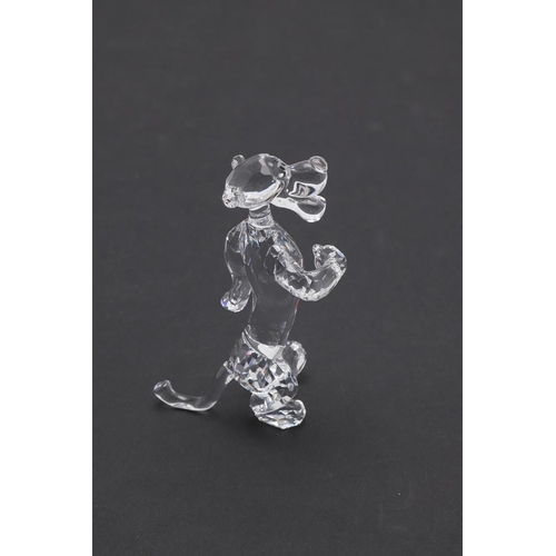 684 - SWAROVSKI GLASS - DISNEY BOXED FIGURES 'GOOFY & TIGGER'. Including a glass figure of Goofy (14.5cms ... 