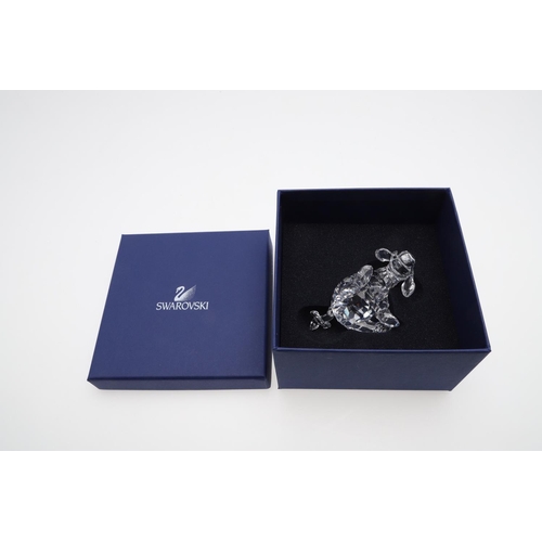 685 - SWAROVSKI BOXED GLASS FIGURES - DISNEY INCLUDING MICKEY MOUSE. Three boxed glass figures including M... 