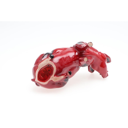 690 - ROYAL DOULTON PRESTIGE FLAMBE - 2007 YEAR OF THE PIG. A Royal Doulton flambe model of a Pig, BA 78, ... 