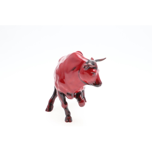 693 - ROYAL DOULTON PRESTIGE FLAMBE 2009 YEAR OF THE OX. A Royal Doulton flambe model of an Ox, BA86, mode... 