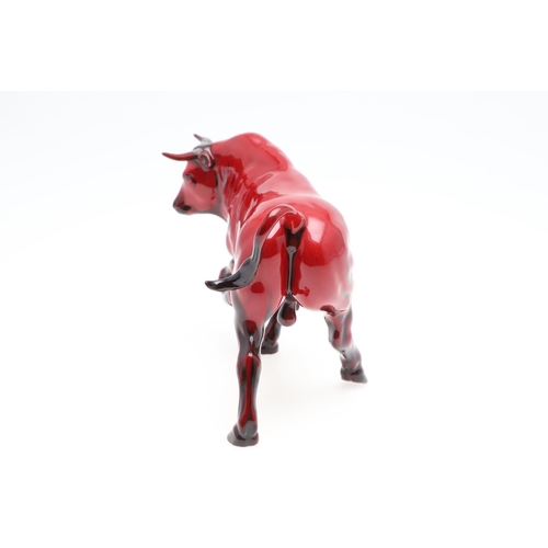 693 - ROYAL DOULTON PRESTIGE FLAMBE 2009 YEAR OF THE OX. A Royal Doulton flambe model of an Ox, BA86, mode... 