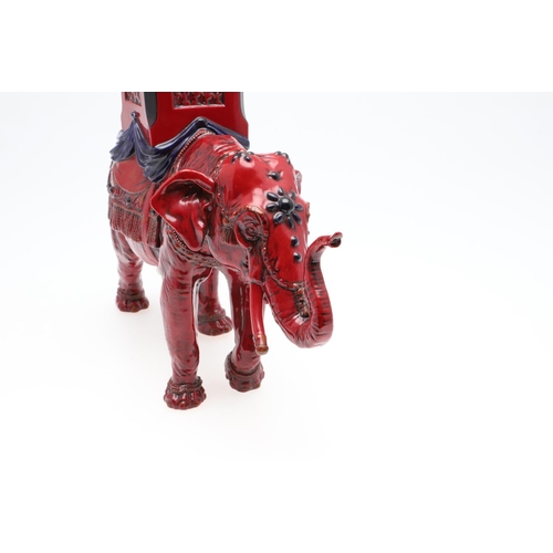 696 - ROYAL DOULTON ARCHIVES FLAMBE MODEL OF A SHANGXI ELEPHANT. A large Royal Doulton flambe model of a S... 