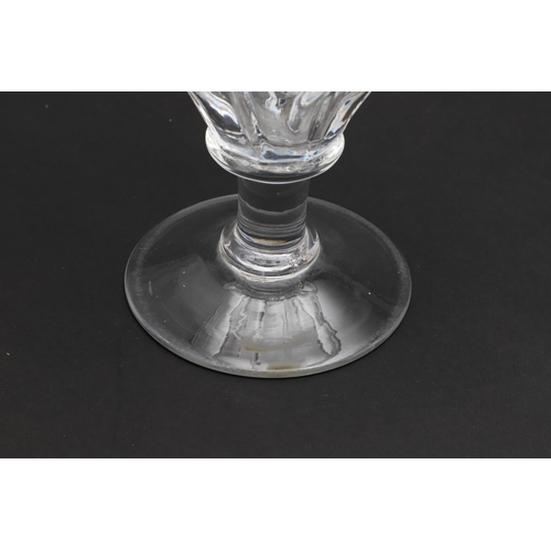 739 - PAIR OF UNUSUALLY LARGE 19THC GLASS RUMMERS, WINE GLASS BY ROBERT ELLISON & ANOTHER WINE GLASS. A pa... 