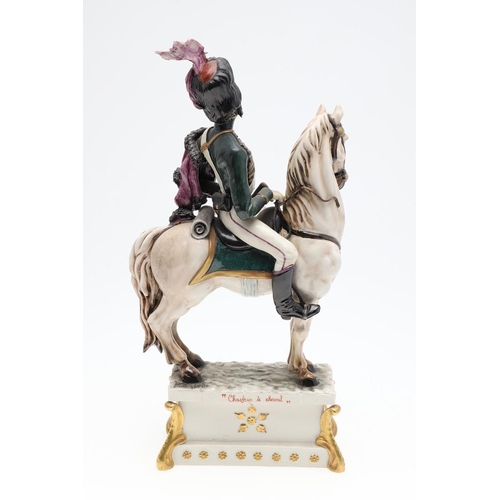 744 - CAPODIMONTE MILITARY FIGURES INCLUDING FIGURES ON HORSEBACK. Including two Military figures on horse... 