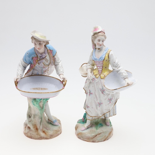 759 - PAIR OF FRENCH PORCELAIN FIGURES - VION & BAURY, EXPOSITION DE PARIS 1878. A pair of porcelain figur... 