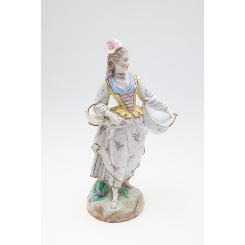 759 - PAIR OF FRENCH PORCELAIN FIGURES - VION & BAURY, EXPOSITION DE PARIS 1878. A pair of porcelain figur... 