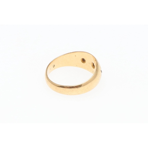 891 - AN 18CT GOLD WEDDING BAND. with engraved decoration, 4.5 grams, size R, together with a wide 18ct go... 