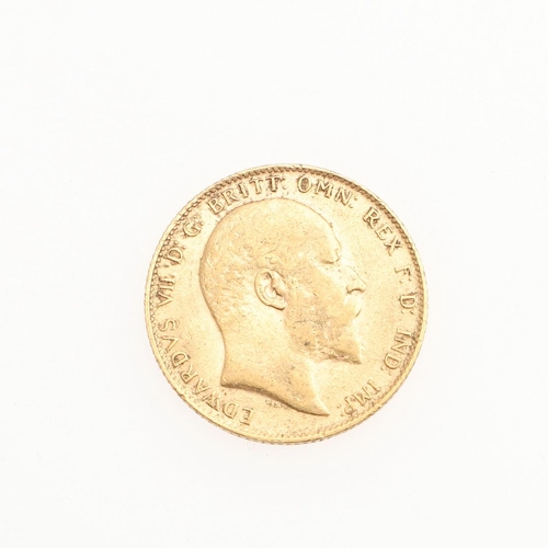 905 - A GOLD SOVEREIGN. 1906  *Condition:  With some wear.