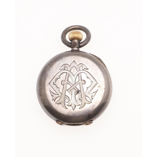 908 - AN 18CT GOLD OPEN FACED POCKET WATCH. the foliate engraved dial with Roman numerals, metal inner cas... 