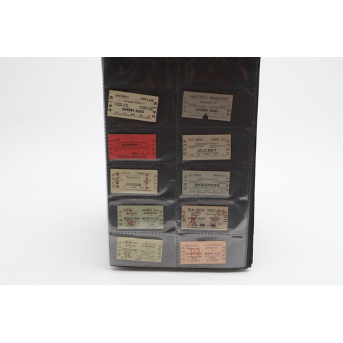 540 - LARGE COLLECTION OF ANTIQUE RAILWAY TICKETS. A fascinating collection of Railway tickets in five alb... 