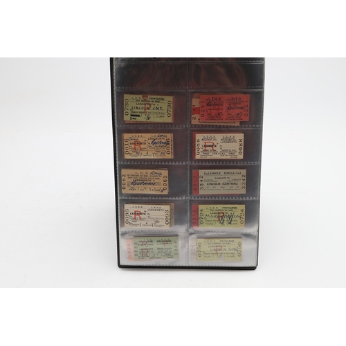 540 - LARGE COLLECTION OF ANTIQUE RAILWAY TICKETS. A fascinating collection of Railway tickets in five alb... 