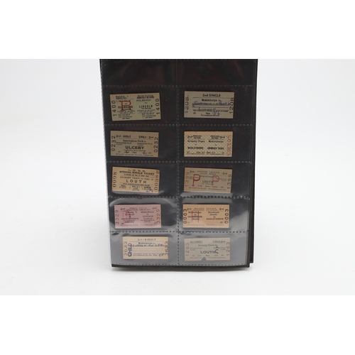 540 - LARGE COLLECTION OF ANTIQUE RAILWAY TICKETS. A fascinating collection of Railway tickets in five alb... 