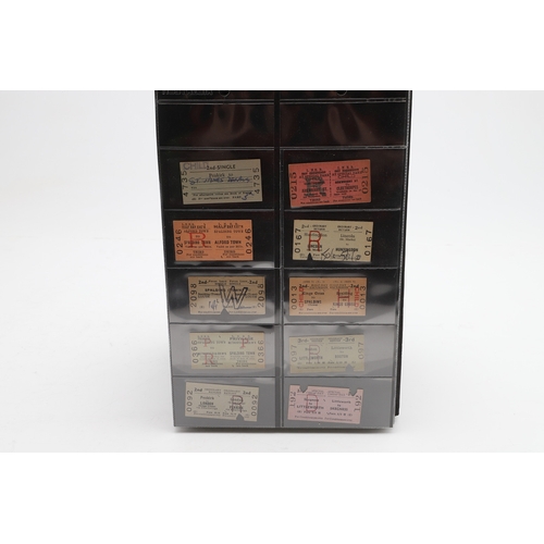 540 - LARGE COLLECTION OF ANTIQUE RAILWAY TICKETS. A fascinating collection of Railway tickets in five alb... 