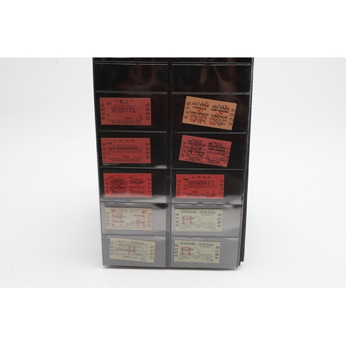 540 - LARGE COLLECTION OF ANTIQUE RAILWAY TICKETS. A fascinating collection of Railway tickets in five alb... 