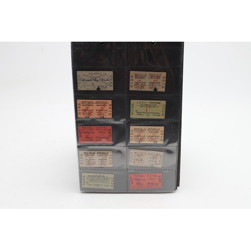 540 - LARGE COLLECTION OF ANTIQUE RAILWAY TICKETS. A fascinating collection of Railway tickets in five alb... 