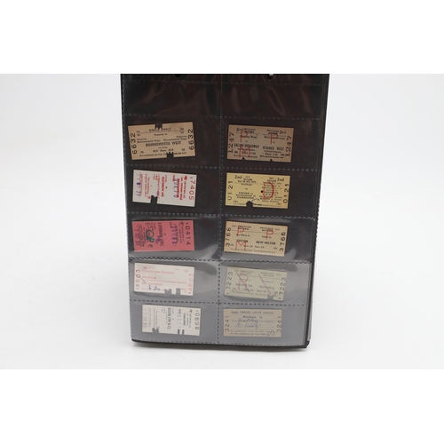 540 - LARGE COLLECTION OF ANTIQUE RAILWAY TICKETS. A fascinating collection of Railway tickets in five alb... 