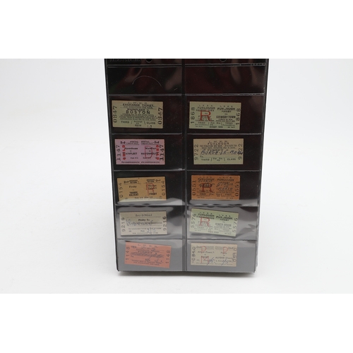 540 - LARGE COLLECTION OF ANTIQUE RAILWAY TICKETS. A fascinating collection of Railway tickets in five alb... 