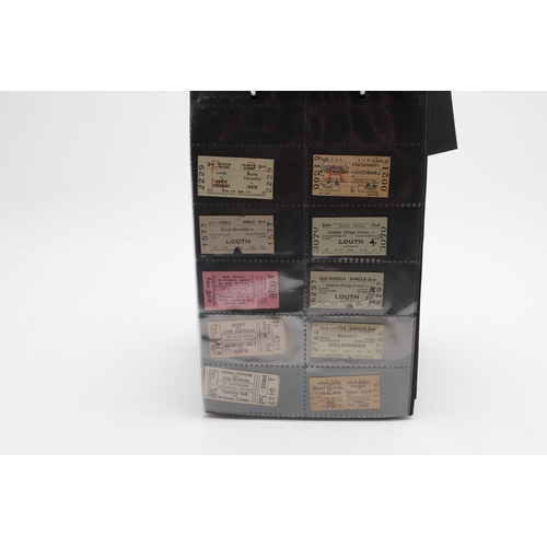 540 - LARGE COLLECTION OF ANTIQUE RAILWAY TICKETS. A fascinating collection of Railway tickets in five alb... 