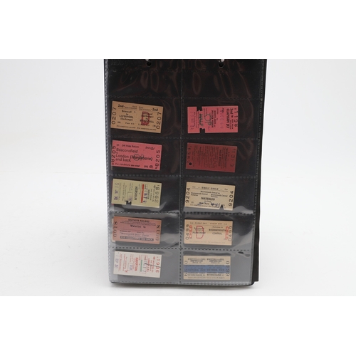 540 - LARGE COLLECTION OF ANTIQUE RAILWAY TICKETS. A fascinating collection of Railway tickets in five alb... 