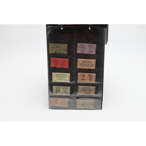 540 - LARGE COLLECTION OF ANTIQUE RAILWAY TICKETS. A fascinating collection of Railway tickets in five alb... 