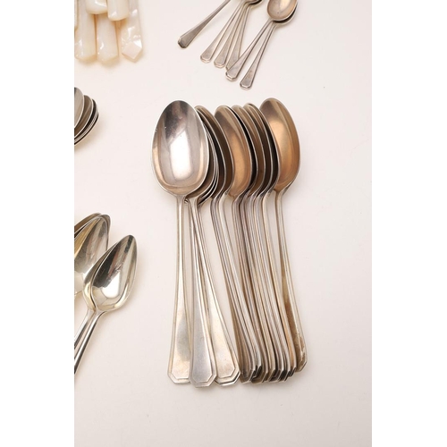 103 - A 20TH CENTURY PART-CANTEEN OF ATHENIAN PATTERN FLATWARE & CUTLERY. to include: 11 table forks, 6 ta... 