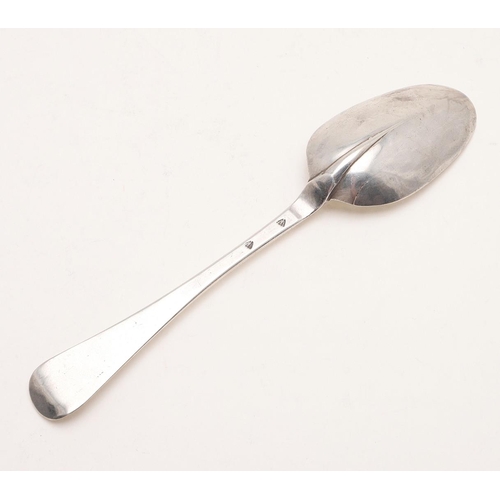 19 - A RARE GEORGE II IRISH PROVINCIAL HANOVERIAN SPOON. with a plain rattail, struck twice with the make... 