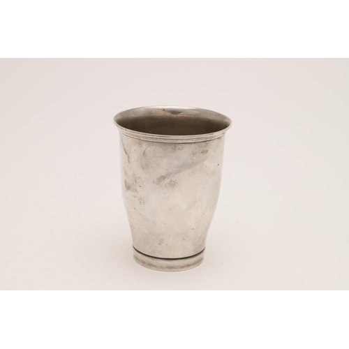 264 - A 20TH CENTURY DANISH BEAKER. with an everting rim, inscribed on one side, by Johannes Siggaard, Cop... 