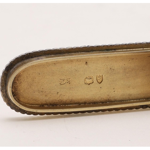 364 - A LATE VICTORIAN CHEROOT & VESTA CASE COMBINED. of rounded oblong form with reeded decoration and a ... 