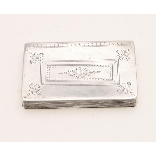 423 - AN 18TH CENTURY SNUFF BOX. in the form of a book, with a concealed hinge and engraved to simulate to... 