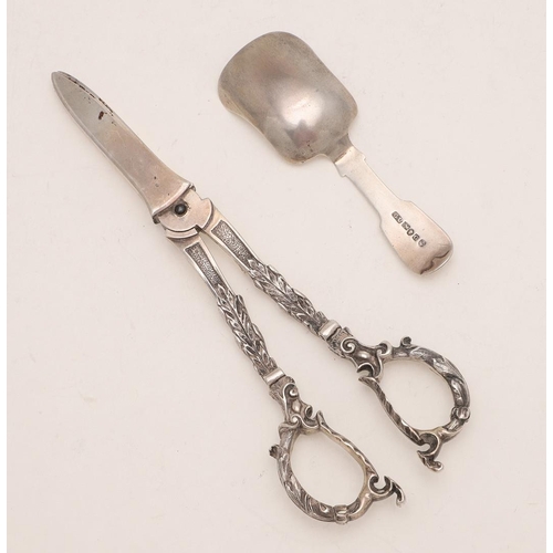 48 - A VICTORIAN CADDY SPOON. with a shovel-shaped bowl and an engraved Fiddle stem, by George Unite, Bir... 