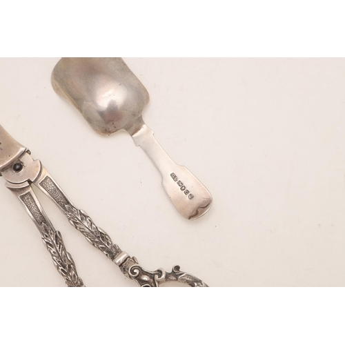 48 - A VICTORIAN CADDY SPOON. with a shovel-shaped bowl and an engraved Fiddle stem, by George Unite, Bir... 