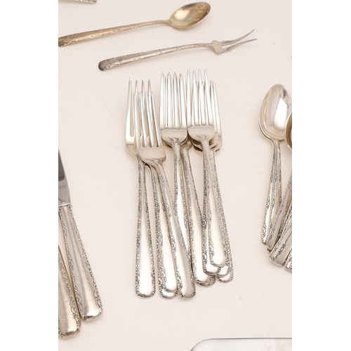 93 - A 20TH CENTURY PART-CANTEEN OF NORTH AMERICAN FLATWARE & CUTLERY. 