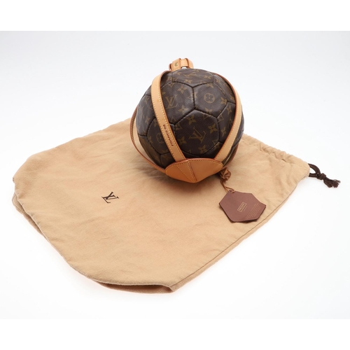 Louis Vuitton Monogram FIFA World Cup France Soccer Ball, 1998 (Very Good), Brown/Gold Womens Handbag