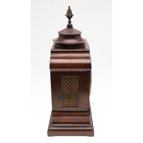 1443 - AN EARLY 19TH CENTURY WALNUT MANTEL CLOCK. the 7