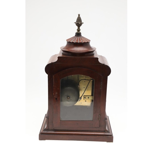 1443 - AN EARLY 19TH CENTURY WALNUT MANTEL CLOCK. the 7