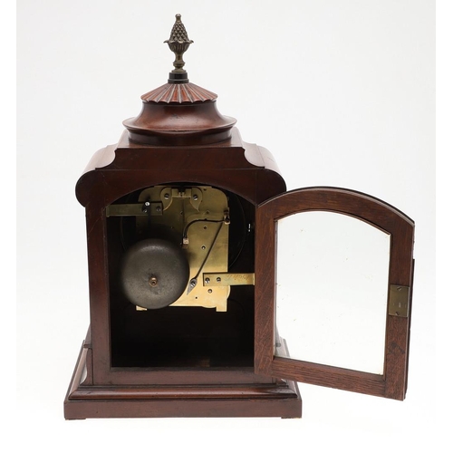 1443 - AN EARLY 19TH CENTURY WALNUT MANTEL CLOCK. the 7