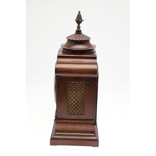 1443 - AN EARLY 19TH CENTURY WALNUT MANTEL CLOCK. the 7