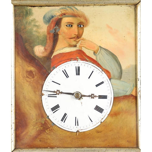 1450 - A 19TH CENTURY GERMAN NOVELTY BLINKING EYE CUCKOO CLOCK. the 4