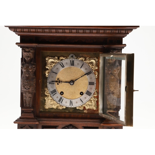 1451 - A 19TH CENTURY GERMAN OAK BRACKET CLOCK, CIRCA 1870. the 6.5