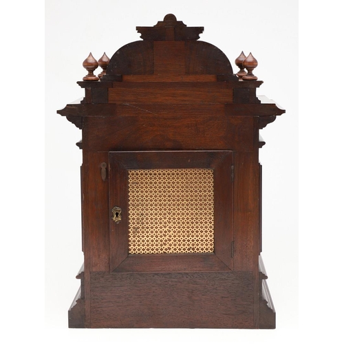 1451 - A 19TH CENTURY GERMAN OAK BRACKET CLOCK, CIRCA 1870. the 6.5